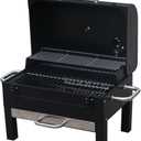 GasOne Portable Tabletop BBQ Grill - 18-inch, 2-Tiered, Side Handles & Lid - Compact Charcoal Grill for Picnic & Tailgate