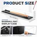 Silipull Baseball Bat Display Case Wall Mounted Tabletop Bat Display Case W/98% UV Protection Holder for Sport Collector Memorabilia Birthday Gift(Full Size-Fits 36" Bats)