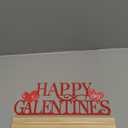 Happy Galentine's Day Decorations Meta Happy Galentines Letter Table Sign Farmhouse Friendship Valentine Tabletop Decorations with Wooden Base for Holiday Mantel Home Party Supplies