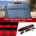 LED Third Brake Light for Ford Transit 150 250 350 2020-2025 LK4Z13A613D Black 3rd High Mounted Stop Lamp LK4Z-13A613-D Rear Center High Level Brake Light Bar Taillight