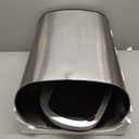 BestOffice | 13 Gallon Trash Can with Lid | Automatic Touchless Garbage Can | Odor Control | Modern Oval Design | Easy to Clean | Stainless Steel | Fits Any Kitchen, Bathroom, Office or Home