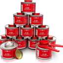 Gas One 12 Pack 6 Hour Chafing Fuel - Food Warmer for Chafing Dish Buffet Set - Reusable Liquid Safe Fuel With Wick & Lid Opener