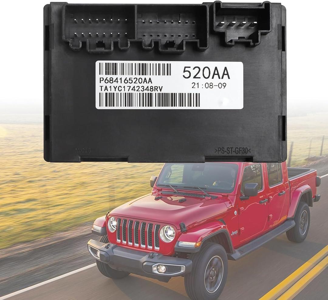 68416520AA Transfer Case Control Module Compatible with Jeep Wrangler 4WD 2018-2020 TCM Module Compatible with Jeep Gladiator 4WD 2020 TCCM Module Replaces OE# P68416520AA 68409906 68409906AB