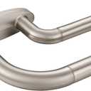 Double Curtain Rods Brushed Nickel,Room Darkening Drapery Rod 28-48 Inches,Adjustable 3/4 Inches Front and 5/8 Inches Back Quality Metal Rod for Window,Wrap Around Design