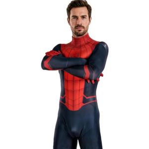 Halloween Bodysuit Jumpsuit Costume Cosplay Onesie Suit Zentai Outfit with Mask For Mens, Size Adults-L(Height:65"-67")