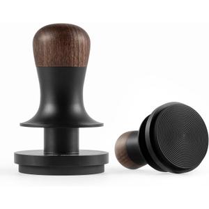 MHW-3BOMBER 58mm Espresso Coffee Tamper with Three Spring Loaded Calibrated Tamper 30lbs Espresso Hand Tamper with Sound Feedback Titanium Coating Black T6176T-OS