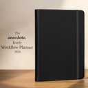 Anecdote 2026 Planner: 52 Week Daily Planner, Yearly, Monthly & Weekly Workflow for Planning Your Success  Vegan Leather Hardcover, Start Anytime & Achieve your Goals - Black