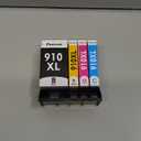 910XL Ink Cartridges for HP Printers Replacement for HP 910 Ink HP 910XL Ink Cartridges Combo Pack for HP 910 Work with OfficeJet Pro 8015e 8025e 8020e 8015 8020 8028e 8035e 8010e Printer(4 Pack)