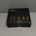 5 in 1 Blow Dryer Brush, Upgrade Hair Dryer Brush Set Negative Ion Air Styler Curling Wrap Air Curler, Hot Air Brush Curling Iron Hair Styling Tools As A Gift for Straight/Curl/Dry/Smooth (Gold)