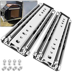 SHUHANG 1 Pair 500 lb Load Capacity Heavy Duty Drawer Slides 12 14 16 18 20 22 24 26 28 30 32 34 36 38 40 44 48 52 56 60 Inch Full Extension Ball Bearing Side Mount Rails Industrial RV Runners Glides