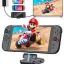 Switch 2 Docking Station with 4K@144Hz HDMI Output/Type C Port/3 USB Port/100W Fast Charging, TV Docking Station for Switch2/1/OLED (Only Dock,Not Suitable for Use with Protective Case)