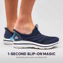 Men's Hands-Free Slip On Sneakers | Laceless Walking Shoes for Gym/Travel/Office (9, 1644-dark Blue)