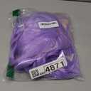 FAELBATY Short Wavy Purple Wigs With Air Bangs Shoulder Length Wig For Women Girls Curly Wavy Synthetic Halloween Cosplay Costume Wigs (12" Purple)