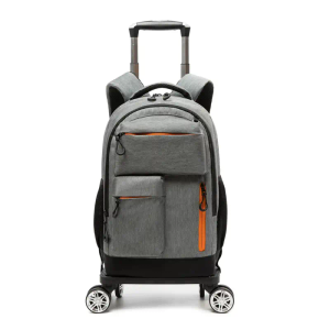 Rolling Backpack with Wheels for Boys Roller Wheels Backpacks Big Kids Laptop Luggage Travel Suitcase for Teen Boys