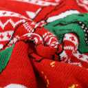 MyFav Men's Ugly Christmas Sweater Holiday Party Knitted Pullover Xmas Sweater (Red, M)