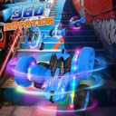 Remote Control Car,RC Cars with Sides Light Strip and Headlights,Double Sided 360 Flips Rotating RC Stunt Car,2.4Ghz All Terrain Toys for Ages 4-8 Kids Toy for Boys Birthday Gift(Blue)