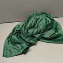 Homiest 48"x72" Weighted Blanket Cover, Dark Green Satin with 8 Ties, Silky & Removable Zippered Twin Size Heavy Blanket Cover