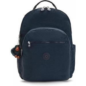 Kipling Women's Seoul Extra Large 17 Laptop Backpack, Durable, Roomy with Padded Shoulder Straps, Bag, Blue