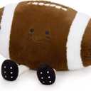 Muiteiur 18.5 Inch Football Plush Toy, Stuffed Rugby Plush with Cute Smile, Soft Stuffed Sports Toy, for Kids Girls Boys Fans