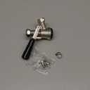 Keg Coupler, Sankey D Tap with 304 Stainless Steel Probe, Keg Coupler D System with Black Handle & Hose Clamp, D Style,Sankey D Tap for 5/16" ID Hose