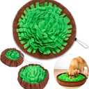 Snuffle Mat for Dogs | Travel-Friendly & Durable Dog Sniff Mat | Encourages Foraging, Mental Stimulation, Slow Eating | Interactive Dog Activity Mat for Puppies & Adult Dogs (Green)