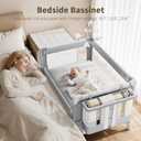 Baby Bassinet, Pack and Play, Bedside Crib Sleeper, Diaper Changer