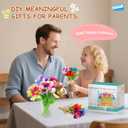 LELESUN DIY Fabric Flower Bouquets Toys, Craft Kits Toys for Kids, Flowers Market Toy, Arts & Crafts for Girls Ages 4 5 6 7 8Educational Activity Preschool, Christmas Birthday Gift for Toddler