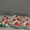 150PC Rose Floral Paper Napkins Flowers Paper Napkins Disposable Rose Floral Guest Napkin Decorative Hand Napkin, Red Roses Flowers Dinner Guest Napkin for Roses Party Supplies, 12.5"X15.5"