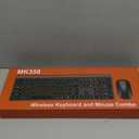 Wireless Keyboard and Mouse Combo, Full Size Keyboard and Mouse, Long Battery Life, Optical Mouse, 2.4G Lag-Free Cordless Mice Keyboard Set Ultra Slim Design for Computer, Laptop, PC, Mac, Windows (Gray Black)