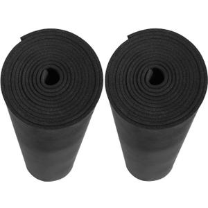 AMZQNART 2Pcs EVA Foam, Cosplay Foam Roll 2mm 39 x 59in (16sqft×2) Suitable for Large Foam Cosplay Modeling, DIY Projects, Crafts, Ultra High Density 90 kg/m3. Black, 2mm-Thick