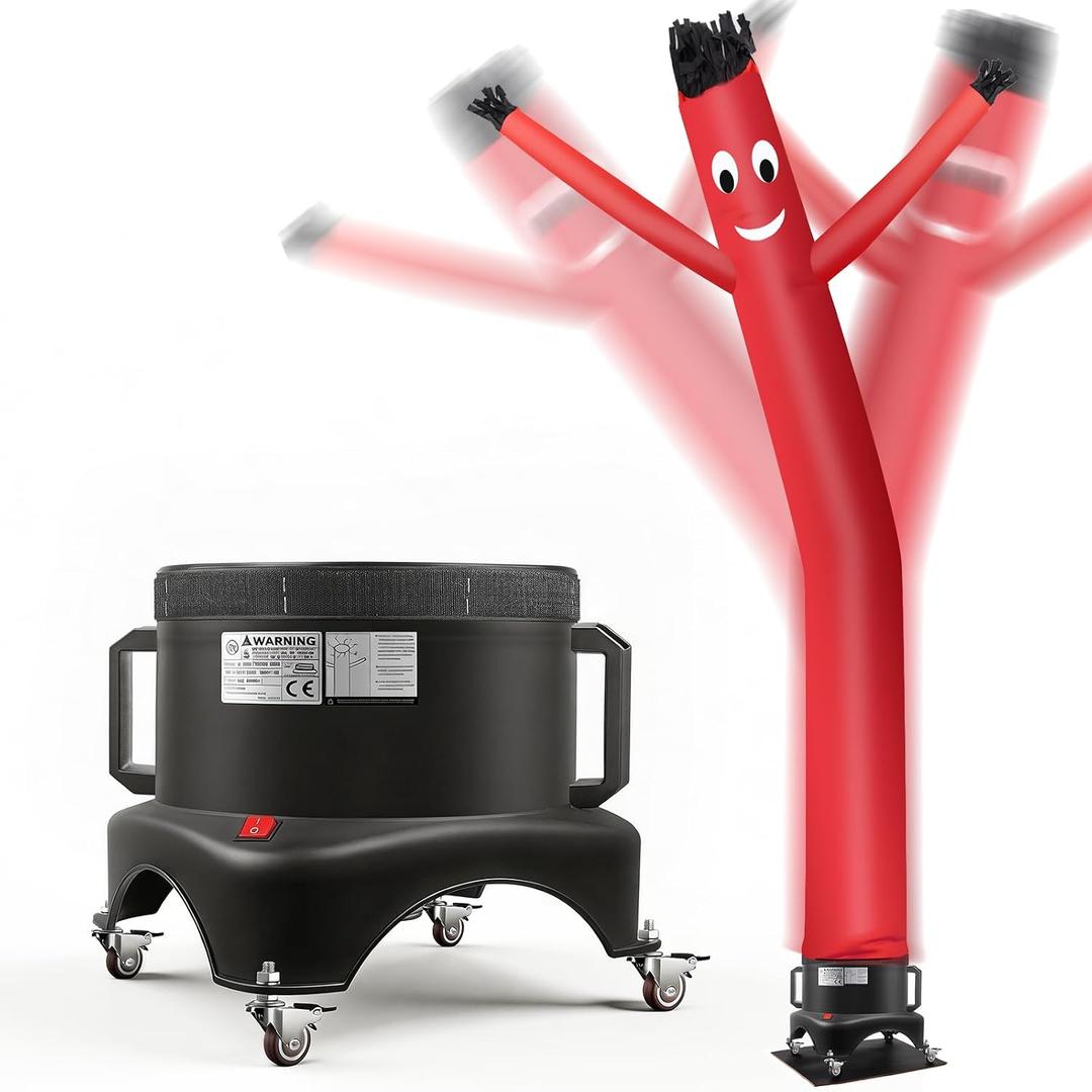 12FT Inflatable Dancing Man with 3/4HP Blower, Highly Durable and Tear Resistant Polyester Polyamide Nylon Inflatable Man Dancing, Waving Inflatable Tube Guy