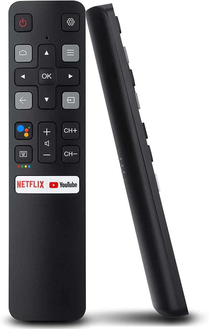 New Replaced Remote RC802V FNR1 Fit for TCL Android 4K Smart TV [NO Voice Function] 40S334 50S434 55S434 75S434 40S330 70S430 32S334 55S435 50S435 43S434 32S6500A 65P8S 65P8 49S6800FS 32S6500S 32A325