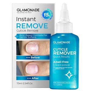Glamonade Instant Cuticle Remover Gel: Fast-Acting Cuticle Softener for Overgrown Rough Cuticles, Salicylic Acid, Gentle for Sensitive Skin, Professional Manicure Prep & Nail Care