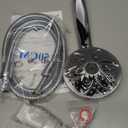 6-Setting Shower Head with Handheld, JDO High Pressure Hand held Shower Head, 4.7 Inch Chrome Detachable Showerhead Set with 59 Inch Stainless Steel Hose and Adjustable Showerhead Holder