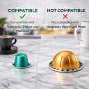 ROSSO CAFFÈ 120 Espresso Coffee Pods for Nespresso Original Machines - Value Intense Pack of Rich and Bold Capsules, 3 Premium Dark Roasts Flavors (Intensity 9-12) (EXP 01/31/28)