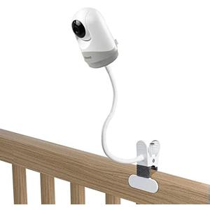 HOLACA Flexible Clip Mount for Hellobaby HB6550/HB65/HB66/HB248, Blemil Baby BL9052-2,JUAN2215 and VTimes302 Baby Monitor Camera Stand Bracket for Crib Without Tools or Wall Damage (Clip Mount),Set of 2