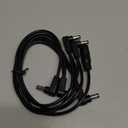 SONICAKE 9V DC 5-Way Daisy Chain Cable Right Angle Plug Daisy Chain Power Cable for Guitar Effects Pedal