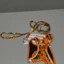 Cat Harness and Leash Set, Step-in Escape Proof Adjustable Vest Harness for Small Medium Large Cats, Lightweight Soft Breathable Reflective Kitten Harness, Easy to Wear for Walking Travel, Camping, M (M Chest: 45-50cm(17.7"-19.7"), Orange King of The Jungle)