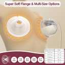 19mm CaraCups Wearable Milk Collection, Hands-Free Collection Cups Compatible with Spectra S1/S2/9 Plus/SG, Fit for Medela/Lansinoh/Zomee, 99.9% Separable Electric Breast Pumps, 2PC