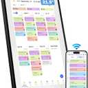Canupdog 21.5 Inch Digital Calendar, Electronic Planner & Chore Chart, Task Rewards System, Family Photo Display, Syncs with Online Calendars, Interactive Display for Family Schedules Gifts for Women Mom