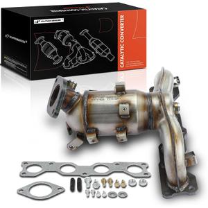 A-Premium Front Exhaust Manifold Catalytic Converter with Gasket Kit Direct-Fit Compatible with Kia Sportage 2011-2016 & Hyundai Tucson 2010-2015, E.P.A. Compliant