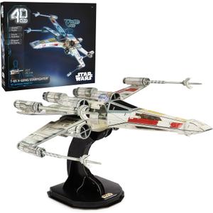 4D Build, Star Wars T-65 X-Wing Starfighter 3D Model Kit, Star Wars Collectible & Desk Dcor, Adult Puzzle, Gift Ideas for Ages 12 & Up