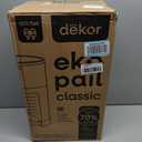 Diaper Dekor EKO Classic Diaper Pail Gift Set, White ONLY Eco-Friendly Diaper Pail Made with 70% Recycled Materials Comes with up to a Year's Supply Worth of Diaper Dekor Refills!