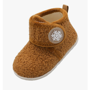 LeIsfIt Toddler Slippers Boys Girls House Slippers Kids Winter Boots Warm Lightweight House Shoes with Non-Slip Sole 5.7-7