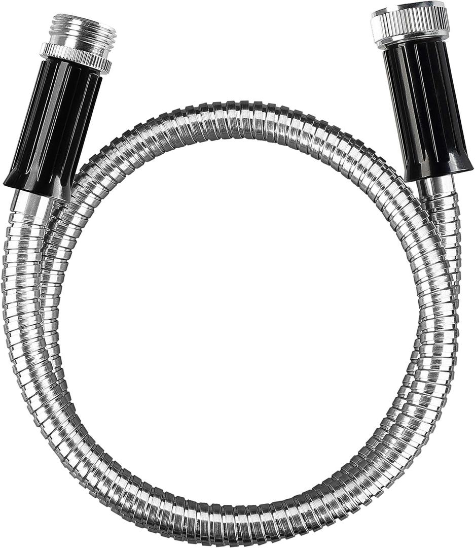 Beaulife Metal Short Garden Hose 3ft Connectors, Drainage Hose for Dehumidifier Small Water Hose Extension High Pressure Bib Reel Extender, Drinking Water Hose for RV Outdoor