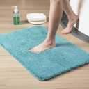 Luxury Quick Dry Non-Slip Bathroom Rugs20'' x 30'' Blue Highly Absorbent Washable and Ultra Soft, Extra Thick Fluffy Bath Mats for Shower/Kitchen/Bathtub Floor (1'8" x 2'6", Deep Sea Dream)