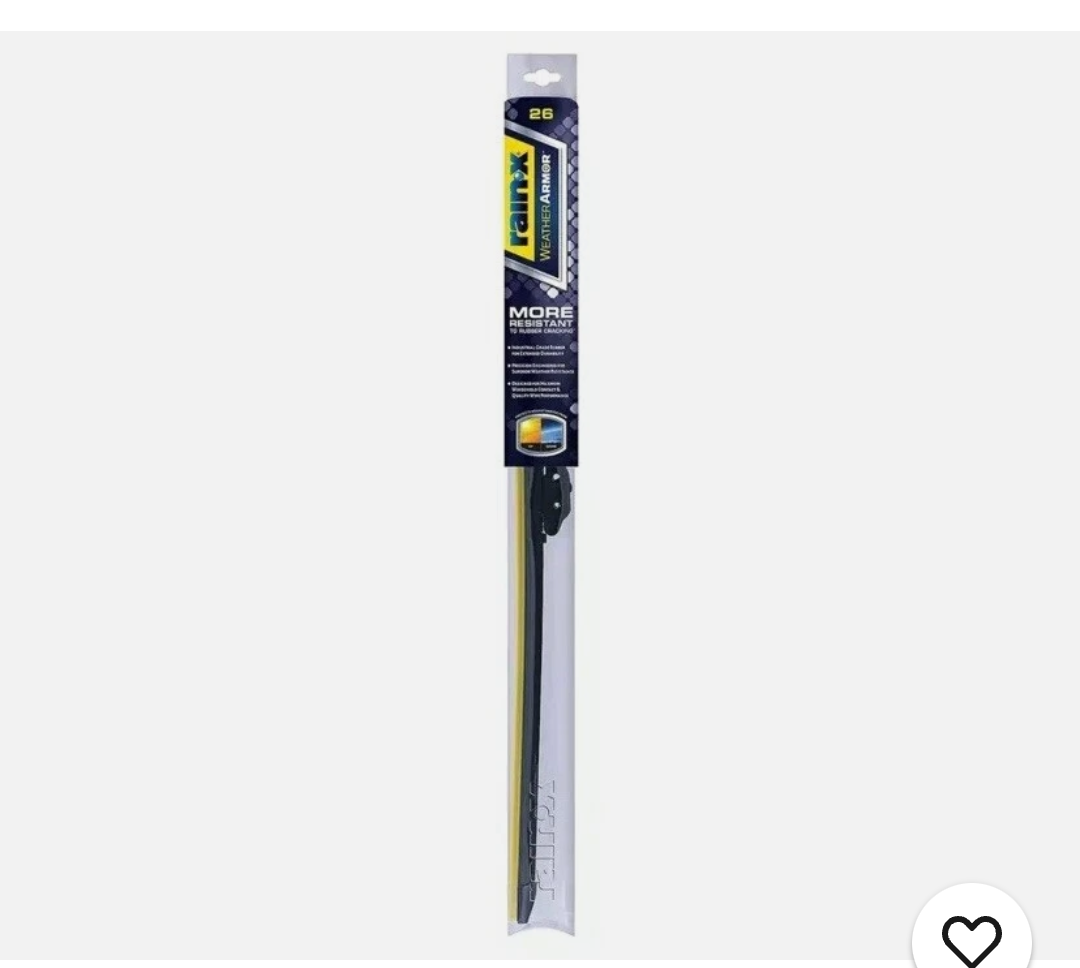 Rain-X 830226 WeatherArmor Beam Wiper Blades, 26 Inch Windshield Wipers (Pack...