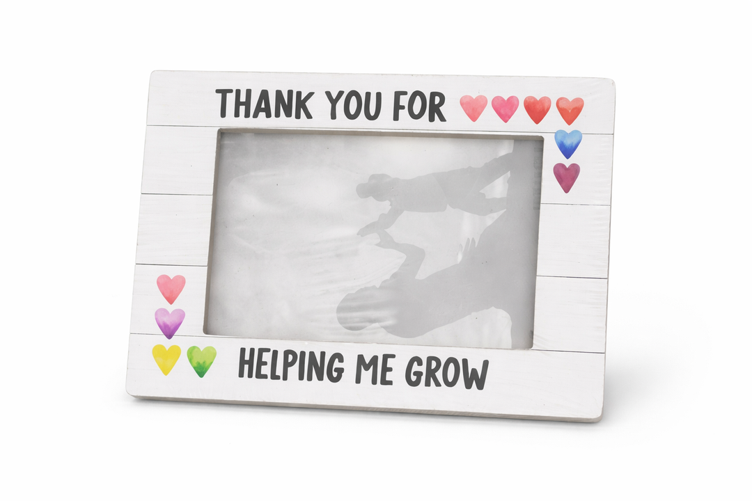 Thank You for Helping Me Grow Picture Frame for Pictures 4"x 6"in