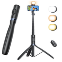 Tripod Stand with Light, NT99 67.7" Tripod with 1/4" Screw for Cell Phone＆Camera Video Recording Fliming Travel Tripod Stand Compatible with Smartphone Camera Gopro