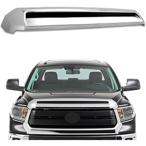 HECASA Hood Bulge Molding Compatible with 2014-2021 Toyota Tundra Silver Color Code 202 Platinum Style Front Upper Grille Hood Scoop Replacement for 761800C030 TO1231102 REPT133702